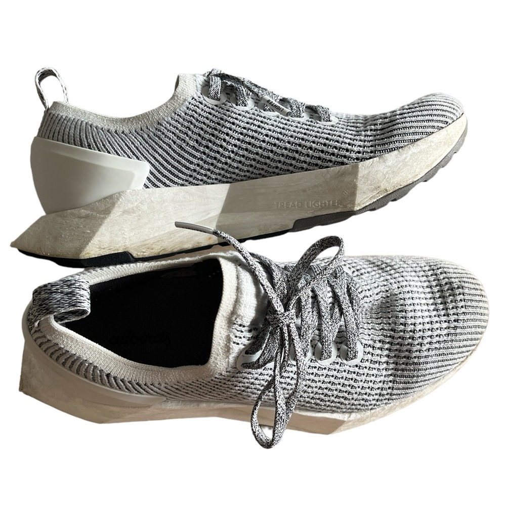 Allbirds 9.92 KG CO2E Women's Size 8.5 Tree Flyers Knit Running Shoes Blizzard